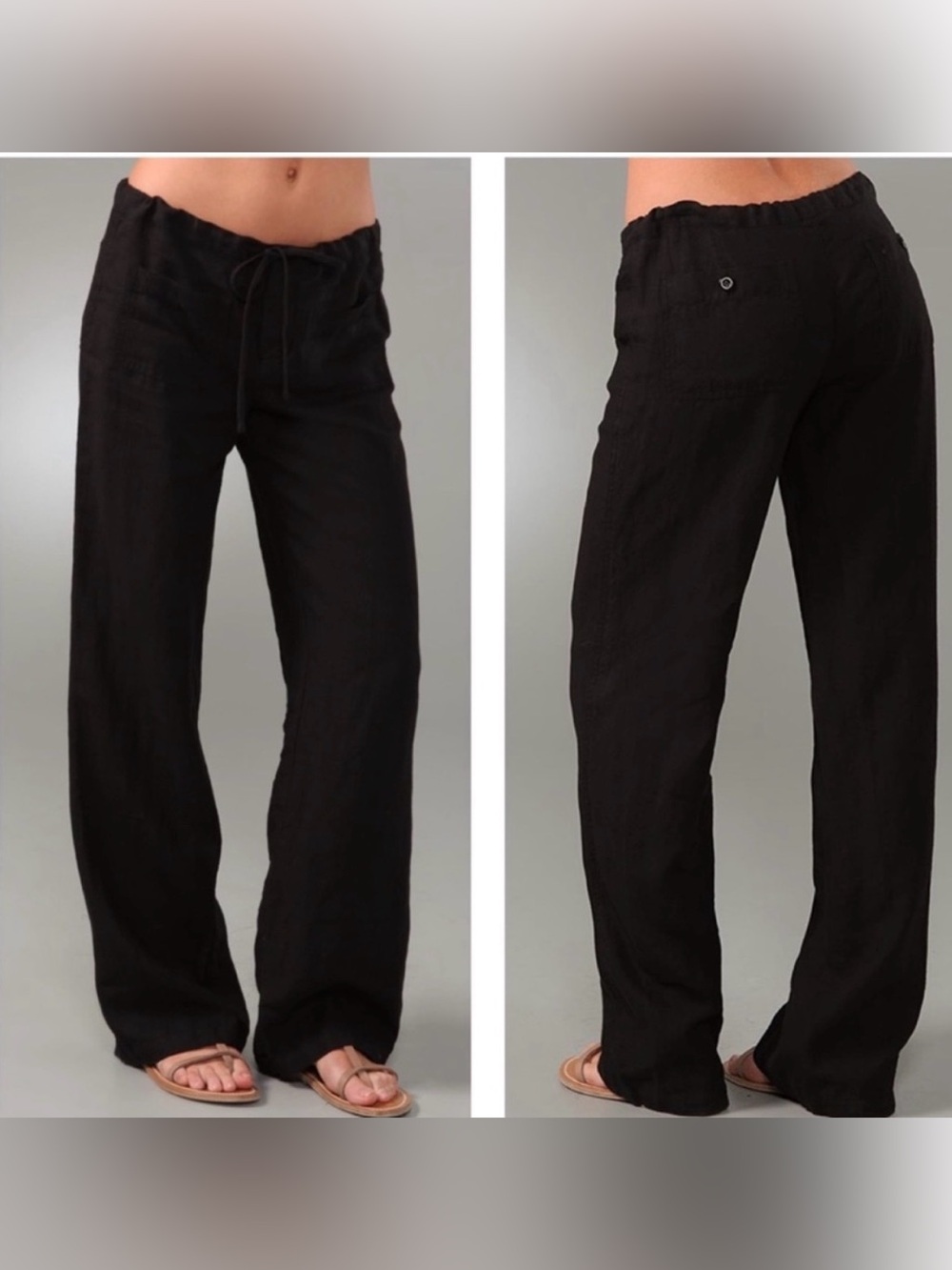 Vince Linen Drawstring Pants - Picture 11 of 11